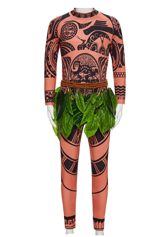 Kids Moana Maui Costume Tattoo Princess Teen Boys Halloween Book