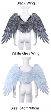 Black or White Angel Fairy Wings (Size:54cm*68cm) tt2061
