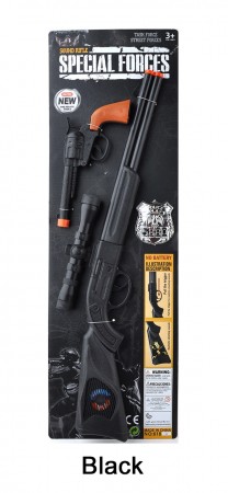 Black Plastic Western Rifle Toy Gun Accessory 