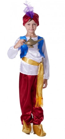 Boys Arabian Genie Aladdin Arab Prince Kids Costume