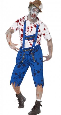 Halloween Bloody Zombie Bavarian Costume cs40082