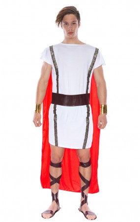 Roman Greek Costumes - Caesar Adult Roman Greek Julius Toga Costume Fancy Dress Halloween Outfit 