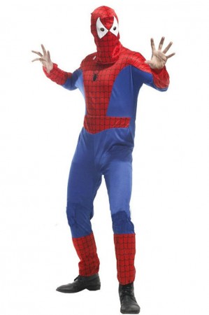 Spiderman Costumes - Mens Spider-Man Super Hero Fancy Dress Costume