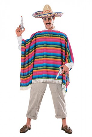 Spanish Mexican Poncho Serape Costumes CL-15750 