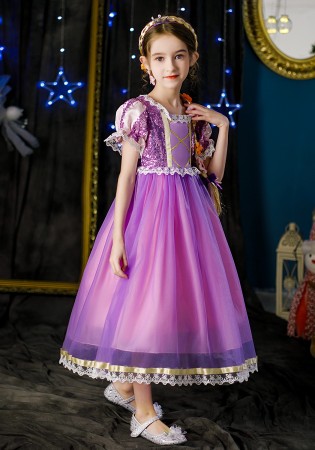 Purple Rapunzel Princess Costume tt3257