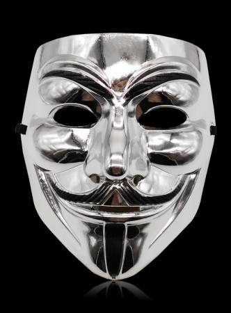 silver V For Vendetta Mask lx2025-2