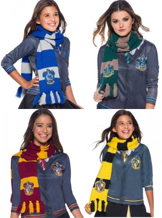 Hufflepuff Ravenclaw Gryffindor Slytherin Hogwarts Houses scarf cl39033456