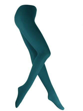 Dark Green 80s 70s Disco Opaque Womens Pantyhose Stockings Hosiery Tights tt1067-15