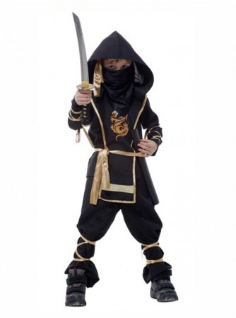 Kids Stealth Ninja Warrior Costume tt3181