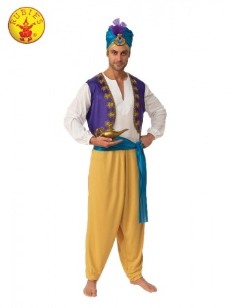 Sultan Arabian Aladdin Prince Costume Adult Arabian Prince Costume - Sultan Desert Genie Outfit with Turban