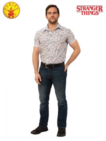 Men Stranger Things Jim Hopper Shirt Tropical Hawaiian cl701026
