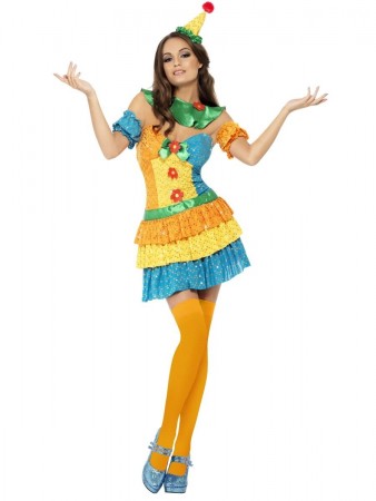 Womens Carnival Clown Halloween Party Costume cs24155