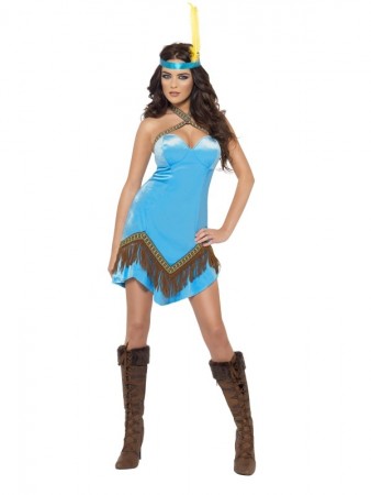 Western Indian Lady Wild West Pocahontas Squaw Costume