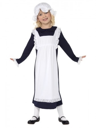 Girls Olden Day School Miss Historical Pioneer Colonial Costume