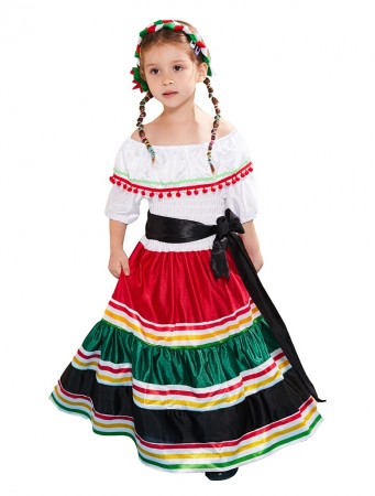 Kids Mexico Spanish Costume lp1067