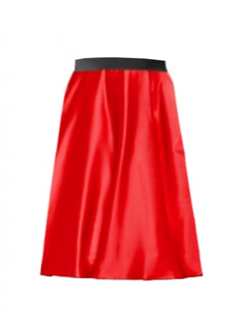 Red Satin Pencil skirt tt3084-5old