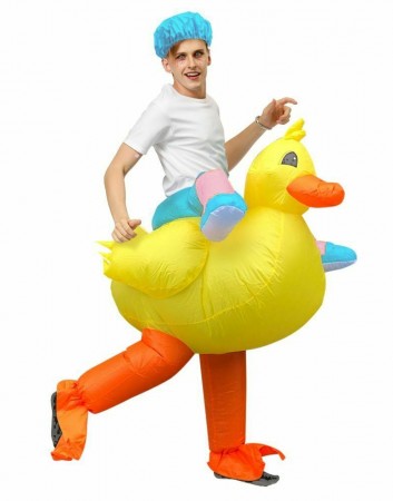 Yellow Duck Carry Me Inflatable Costume tt2066