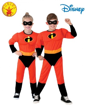 Kids Incredibles 2 Character Costume Hero Kids Jumpsuit Mask Disney Superhero