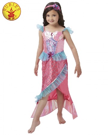 Deluxe Magical Mermaid Princess Girls Fancy Dress Kids Costume