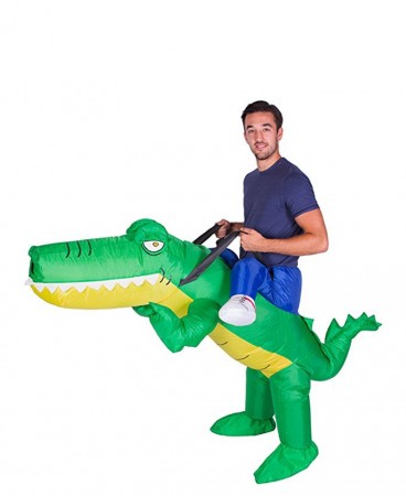 Crocodile alligator carry me inflatable costume tt2019