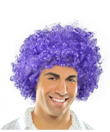 Funky Purple Unisex Afro Wig