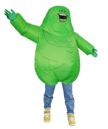 Ghostbusters Monster Inflatable Costume Adult Inflatable Green Ghost Costume - Full Body Slime Monster Suit