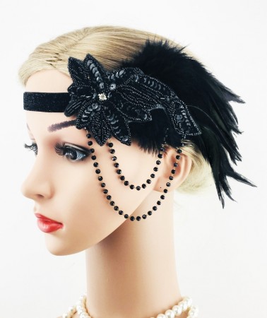 Ladies1920s Art Deco Flapper Headband lx0269