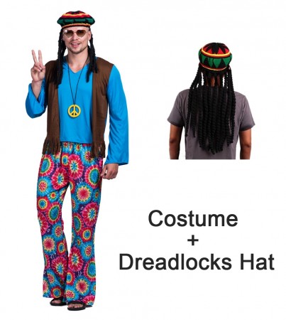 70s Hippy Costume + hat