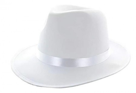 Adult Cowboy 1920s Gangster White Hat