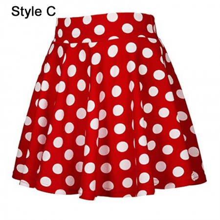Ladies Red POLKA DOT Skirt