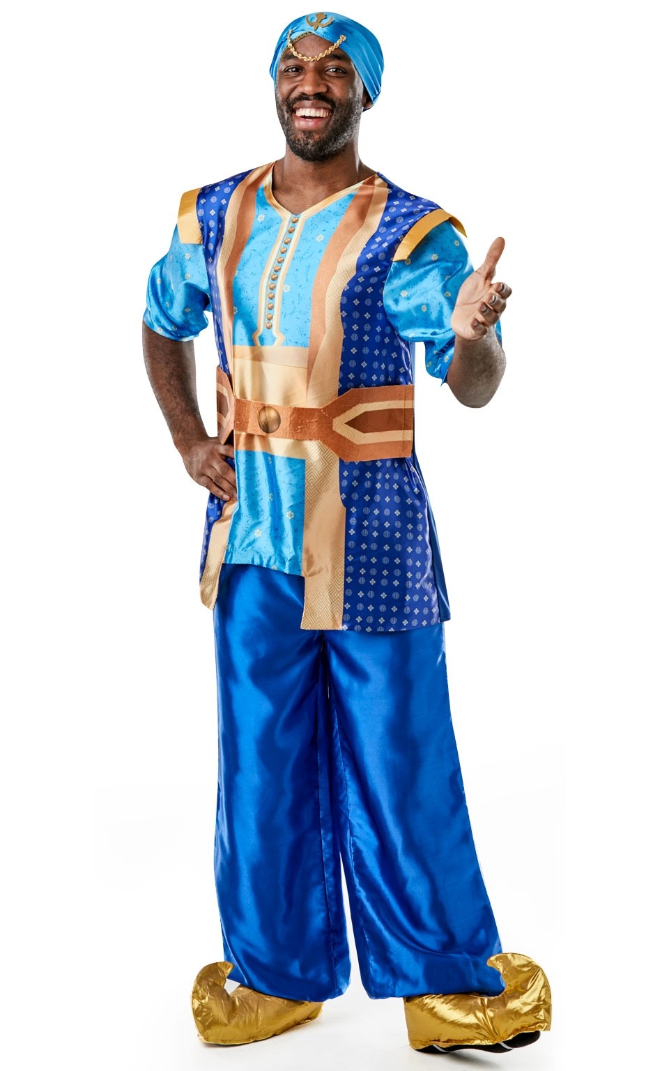 Mens Genie Aladdin Disney Live Action Costume Halloween