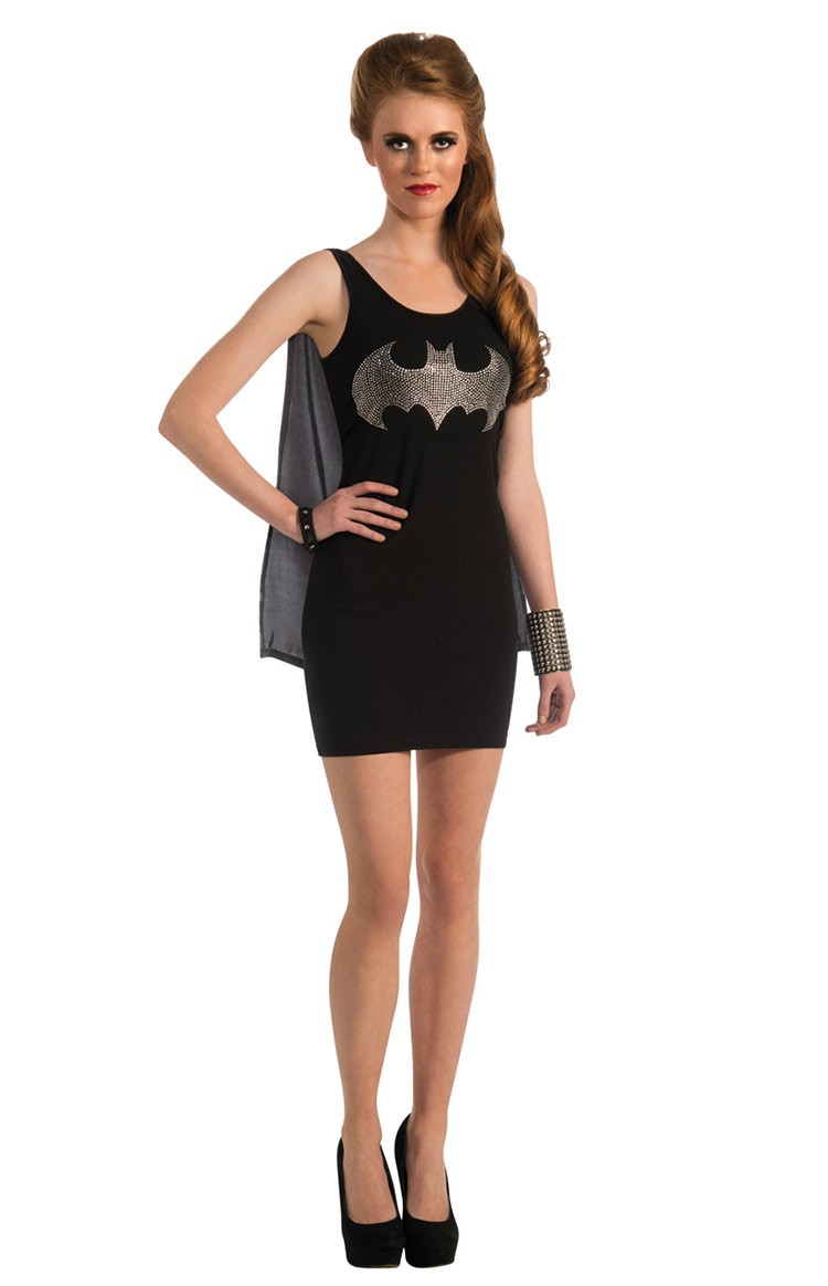 Ladies Halloween Rubie's Gotham Batgirl Bat girl Fancy Dress Costume Outfits