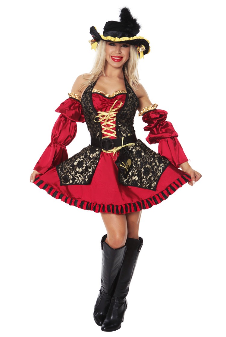 Spanish Pirate of Carribbean Wench Swashbuckler Book Week Womens Costume
