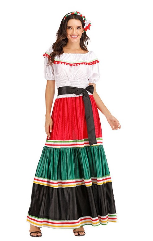 Ladies Mexico Spanish Costume
