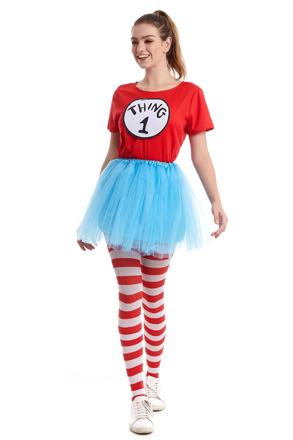 MJC Womens Dr Seuss Thing One and Thing Two Seamless Boyshort 