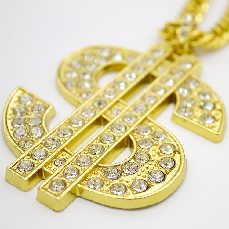 70S 80S DISCO BIG GOLD CHAIN PIMP BIG DADDY RAPPER SINGER COSTUME