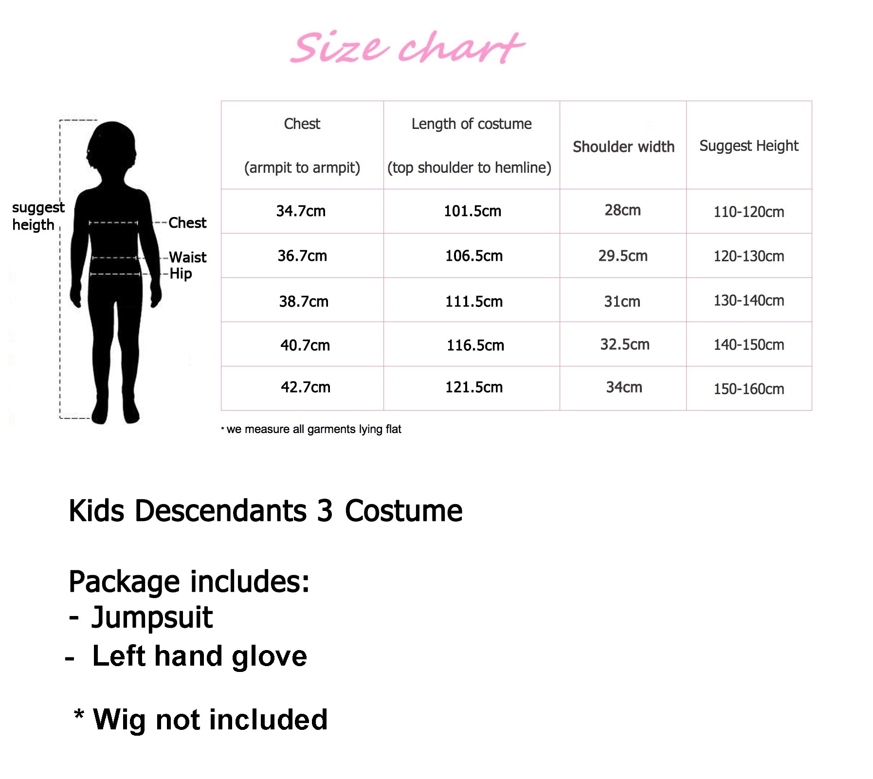Pyjama Une Pièce Disney Descendants 3 - Taille 6, Personnages Mal, Evie, Audrey, Neuf