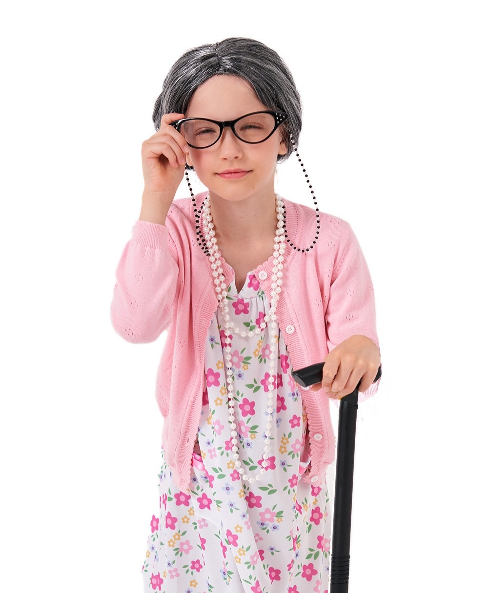 Grandma Old Lady 100th days of school Costume