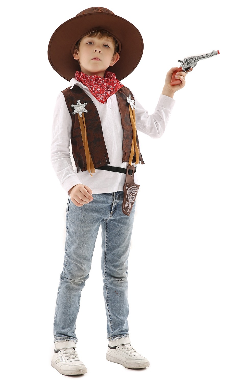 Kids Cowboy Sheriff Vest Costume Kit