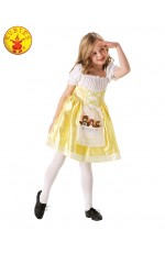 Girls Goldilocks Costume Child Book Week Day Fancy Dress Kids Three Bears Outfit