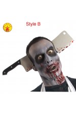 Zombie Kitchen Knife Through Head Halloween