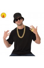 Old School Rapper Kit Gangster Chain Costume Accessory