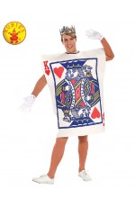 Mens King Of Hearts Alice Poker Playing Card Halloween Costume
