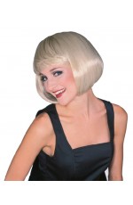 Wigs - Ladies Blonde Short Supermodel Bob Fancy Dress Costume Babe Wig