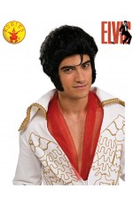 Mens Adult Elvis Presely King 50s Rock & Roll Star  Costume Accessory Wig