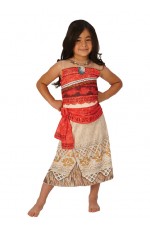 Moana Polynesia Princess Dress Kids Hawaiian Necklace Girls Costume