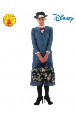 Mary Poppins English Nanny Maid Victorian Costume Womens  Book Week Jacket Skirt Hat Bag