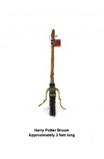 Harry Potter Quidditch Flying Firebolt Broom Costume Accessories