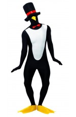 Adult Animal Penguin Second Skin Costume Fancy Dress Party Cosplay Outfit Bodysuit Suit