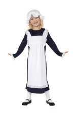 Girls Olden Day School Miss Historical Pioneer Colonial Costume